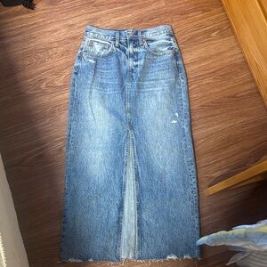 Pistola Blue Denim Maxi Skirt